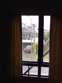 Out the front of room