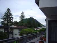 The mount from next to pool