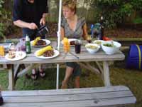 The garden seatery donated by Joe and Kim